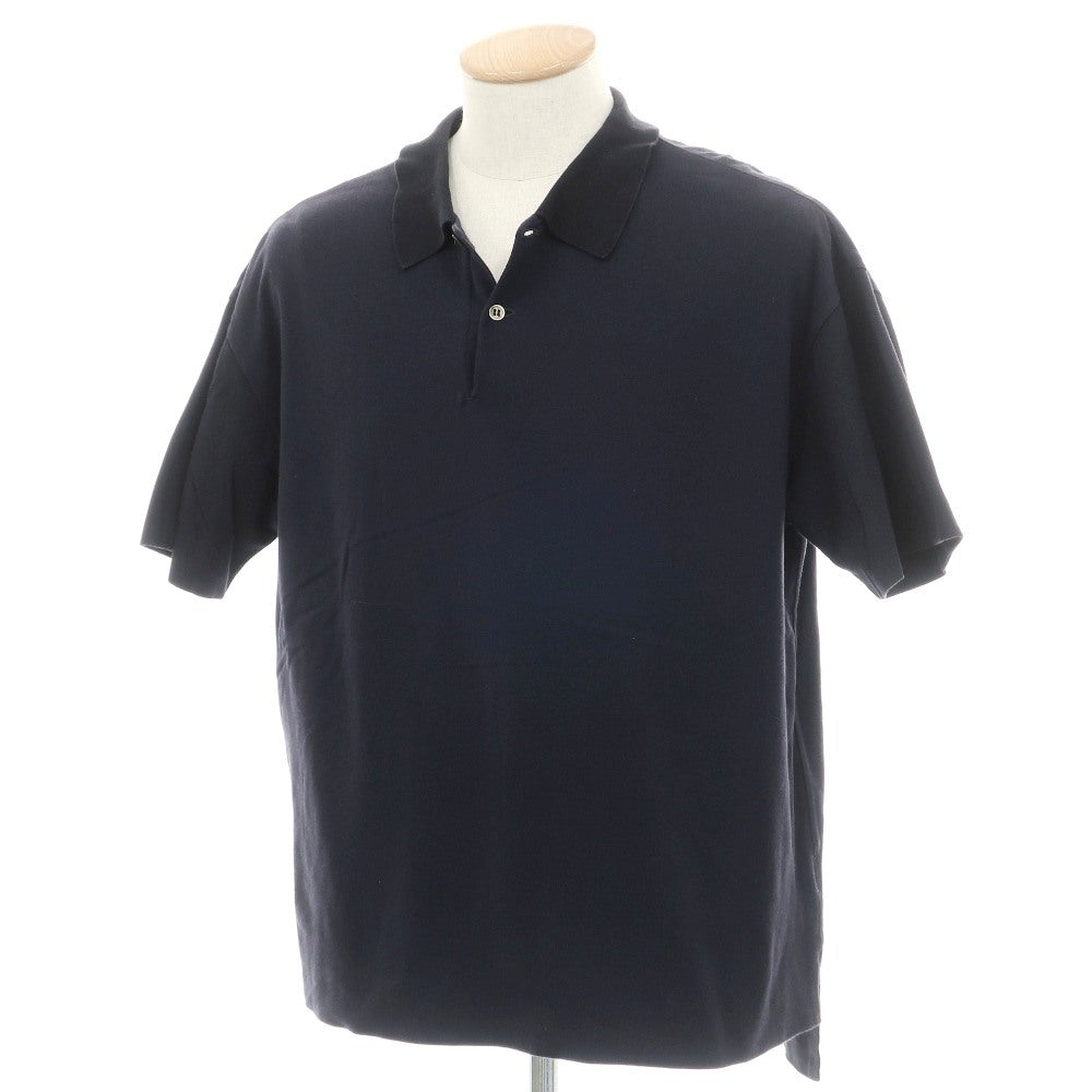 Auralee Oversized Short Sleeve Polo Shirt