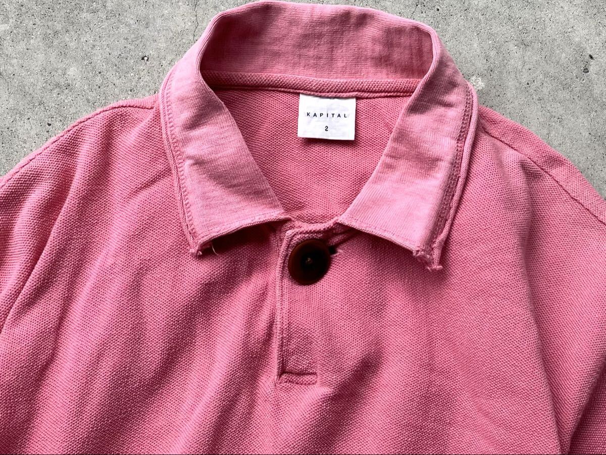 KAPITAL Pique Polo Shirt