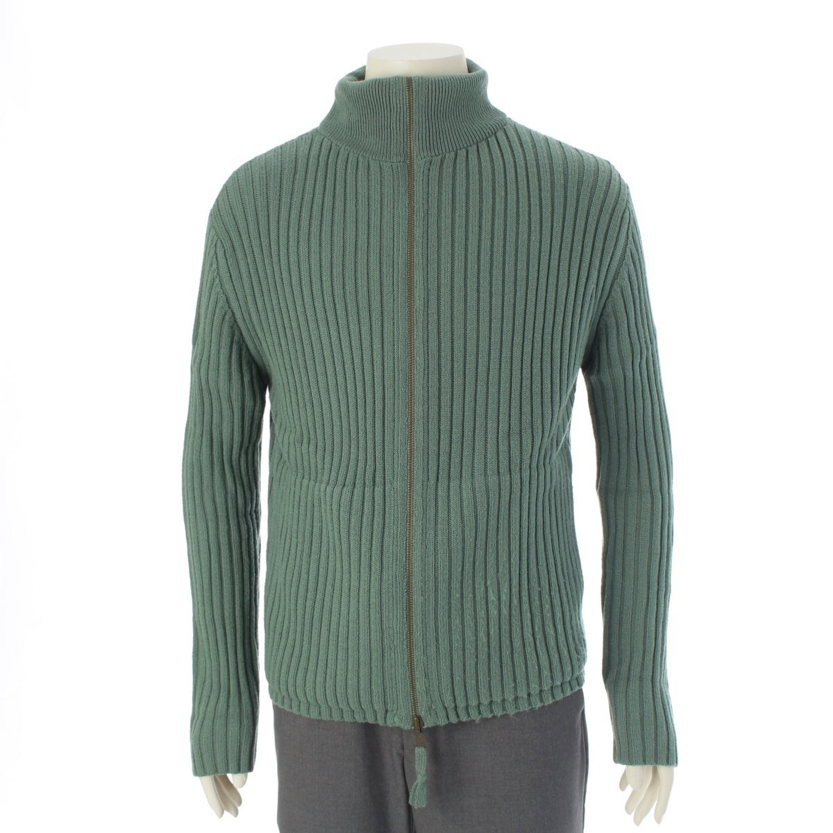 Jean Paul Gaultier Homme Zip Up Rib Knit Cardigan