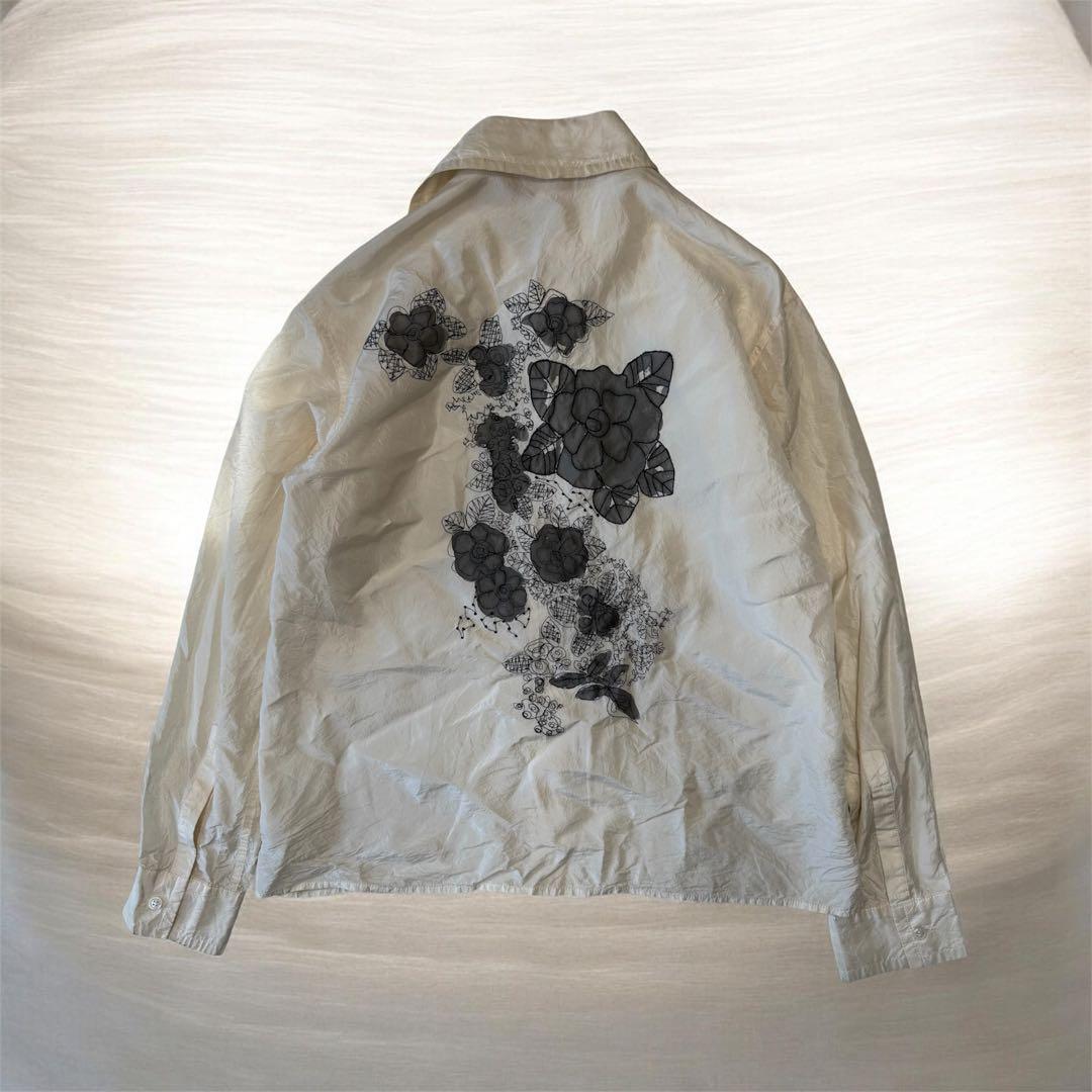 Y's Embroidered Floral Shirt