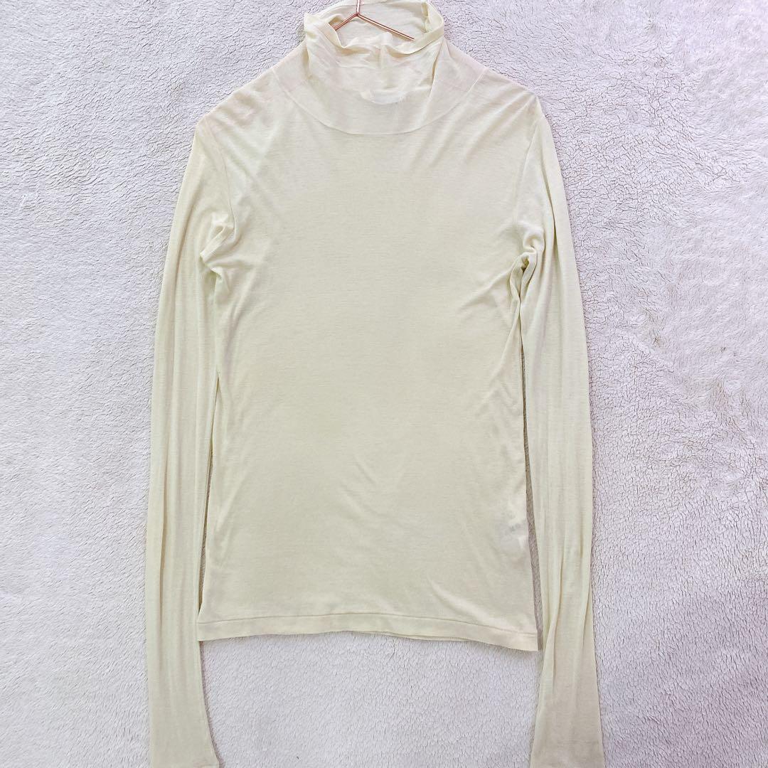 AURALEE High Gauge Sheer Rib Turtleneck