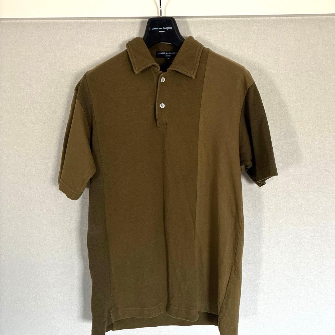 Comme Des Garcons Homme Split Color Polo Shirt